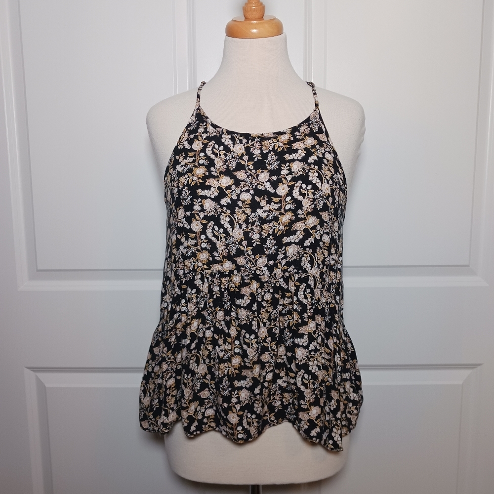 American Eagle High Neck Babydoll Tank Top
